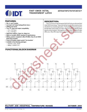 IDT74FCT573ATSOG datasheet  